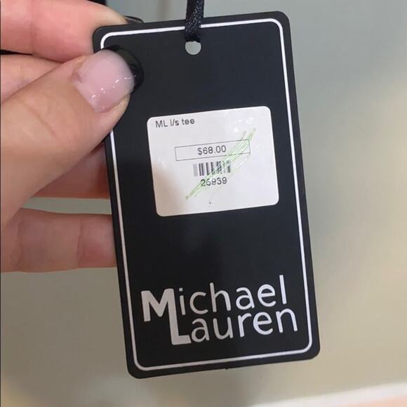 NWT Michael Lauren black t-shirt - Picture 6 of 6